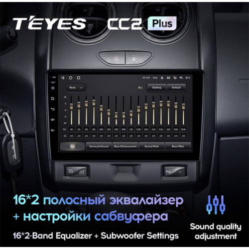 Штатная магнитола Teyes CC2 Plus 4/64 ГБ для Renault Duster 2015-2020 на Android 10.0