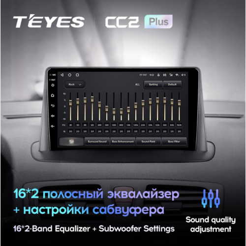 Штатная магнитола Teyes CC2 Plus 4/64 ГБ для Renault Megane III 2009-2016 на Android 10.0