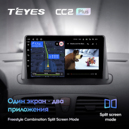 Штатная магнитола Teyes CC2 Plus 4/64 ГБ для Renault Megane III 2009-2016 на Android 10.0