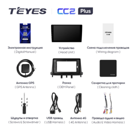 Штатная магнитола Teyes CC2 Plus 4/64 ГБ для Renault Megane III 2009-2016 на Android 10.0