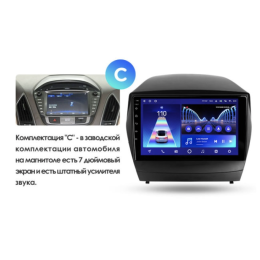 Штатная магнитола Teyes CC2 Plus 4/64 ГБ для Hyundai ix35, Tucson II 2010-2015 на Android 10.0