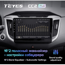 Штатная магнитола Teyes CC2 Plus 4/64 ГБ для Hyundai Creta 2016-2021 на Android 10.0
