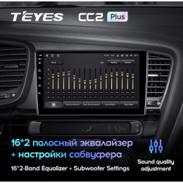 Штатная магнитола Teyes CC2 Plus 4/64 ГБ для Kia Optima III 2010-2013 на Android 10.0