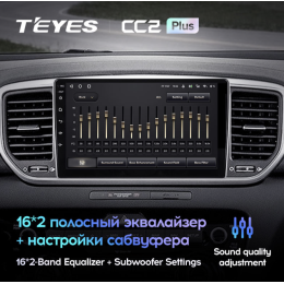 Штатная магнитола Teyes CC2 Plus 4/64 ГБ для KIA Sportage IV 2016-2018 на Android 10.0