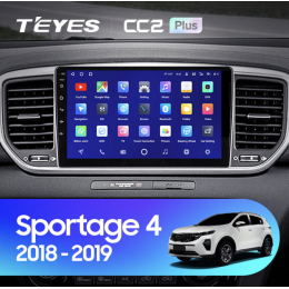 Штатная магнитола Teyes CC2 Plus 4/64 ГБ для KIA Sportage IV 2018-2022 на Android 10.0