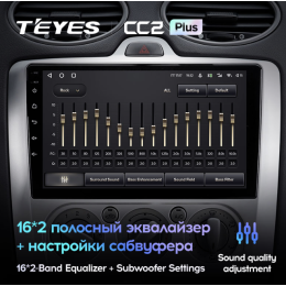Штатная магнитола Teyes CC2 Plus 4/64 ГБ для Ford Focus II 2005-2011 на Android 10.0