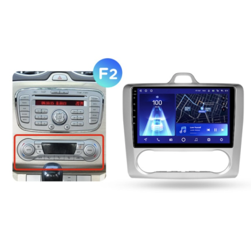 Автомагнитола Teyes CC2 Plus 3/32 ГБ для Ford Focus II 2005-2011 (климат) на Android 10.0
