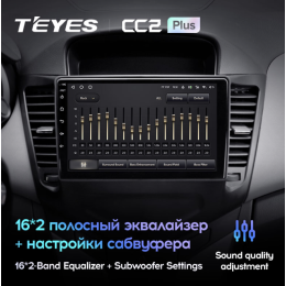 Штатная магнитола Teyes CC2 Plus 4/64 ГБ для Chevrolet Cruze I 2009-2012 на Android 10.0