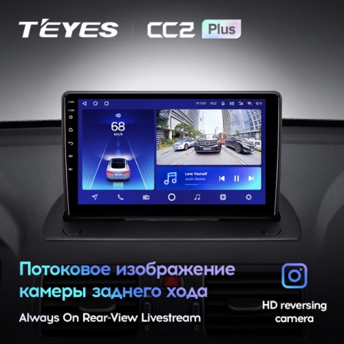 Штатная магнитола Teyes CC2 Plus 4/64 ГБ для Volvo XC90 I 2006-2014 на Android 10.0