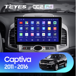 Штатная магнитола Teyes CC2 Plus 4/64 ГБ для Chevrolet Captiva 2011-2015 на Android 10.0
