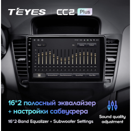 Штатная магнитола Teyes CC2 Plus 4/64 ГБ для Chevrolet Cruze I 2012-2015 на Android 10.0
