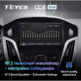 Штатная магнитола Teyes CC2 Plus 4/64 ГБ для Ford Focus 3 (2015+) на Android 10.0