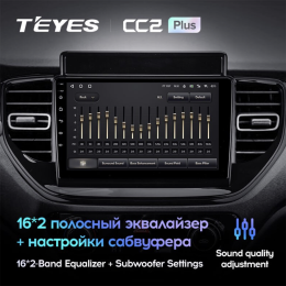 Штатная магнитола Teyes CC2 Plus 4/64 ГБ для Hyundai Solaris 2020+ на Android 10.0