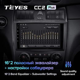 Штатная магнитола Teyes CC2 Plus 4/64 ГБ для Mercedes Benz C-class (W203) 2004-2008 на Android 10.0