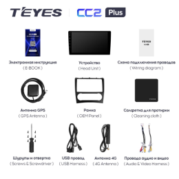 Штатная магнитола Teyes CC2 Plus 4/64 ГБ для Mercedes Benz C-class (W203) 2004-2008 на Android 10.0