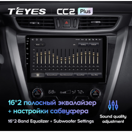 Штатная магнитола Teyes CC2 Plus 4/64 ГБ для Nissan Murano 2015-2022 на Android 10.0
