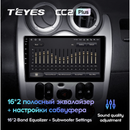 Штатная магнитола Teyes CC2 Plus 4/64 ГБ для Renault Logan, Sandero 2009-2013 на Android 10.0