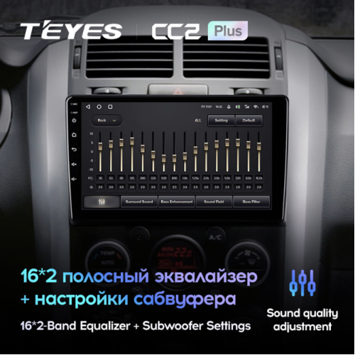 Штатная магнитола Teyes CC2 Plus 4/64 ГБ для Suzuki Vitara III 2005-2015 на Android 10.0