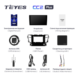 Штатная магнитола Teyes CC2 Plus 4/64 ГБ для Toyota Alphard III 2015-2020 на Android 10.0