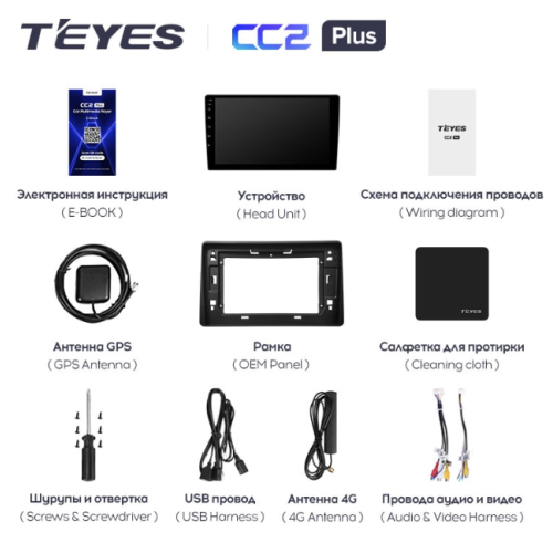 Штатная магнитола Teyes CC2 Plus 4/64 ГБ для Renault Duster 2020+ на Android 10.0