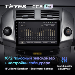 Головное устройство Teyes CC2 Plus 4/64 ГБ для Toyota RAV4 (XA30) 2006-2013 на Android 10.0