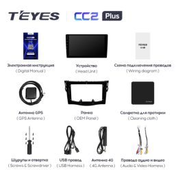 Головное устройство Teyes CC2 Plus 4/64 ГБ для Toyota RAV4 (XA30) 2006-2013 на Android 10.0