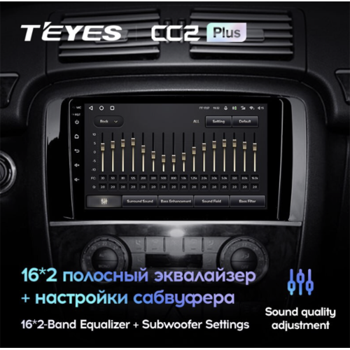 Штатная магнитола Teyes CC2 Plus 4/64 ГБ для Mercedes R-class на Android 10.0