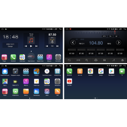 Универсальная магнитола H866RB 2 DIN 10.1 дюймов с крутилками на Android 10.0