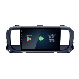 Штатная магнитола Roximo 4G RX-2907 для Citroen SpaceTourer, Jampy III 2016-2024 на Android 12.0