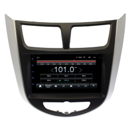 Штатная магнитола Wide Media LC7129ON-2/32 для Hyundai Solaris 2011 - 2017 на Android 8.0