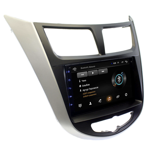Штатная магнитола Wide Media LC7129ON-2/32 для Hyundai Solaris 2011 - 2017 на Android 8.0