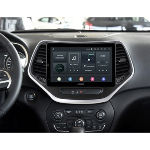 Штатная магнитола CarMedia OL-1253-RL TESLA (вертикально-поворотный экран) для Jeep Cherokee IV (WK2) 2013-2017 на Android 10.0