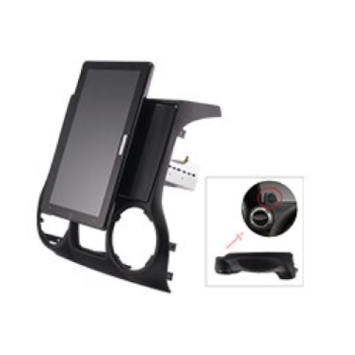 Штатная магнитола CarMedia OL-1258-1-RL TESLA (вертикально-поворотный экран) для JEEP Wrangler 2007-2017 на Android 10.0