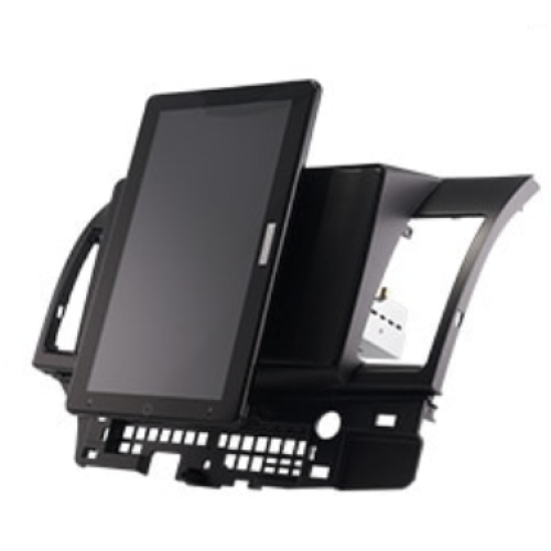 Штатная магнитола CarMedia OL-1632-RL TESLA (вертикально-поворотный экран) для Mitsubishi Lancer 2007-2017 на Android 10.0