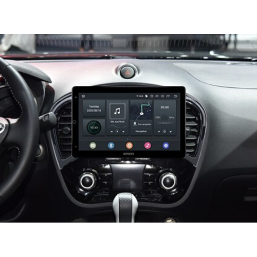 Штатная магнитола CarMedia OL-9672-RL TESLA (вертикально-поворотный экран) для NISSAN Juke 2010+ на Android 10.0