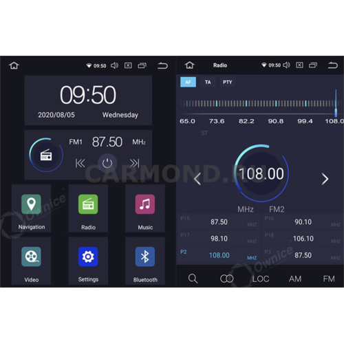 Штатная магнитола CarMedia OL-1920-RL TESLA (вертикально-поворотный экран) для Skoda Octavia II (A5) 2004-2013 на Android 10.0