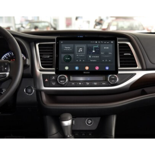 Штатная магнитола CarMedia OL-1601-RL TESLA (вертикально-поворотный экран) для Toyota Highlander (U50) 2014-2019 на Android 10.0