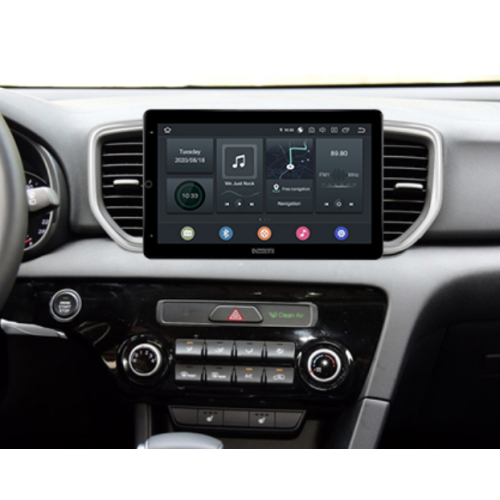Штатная магнитола CarMedia OL-9733-RL TESLA (вертикально-поворотный экран) для Kia Sportage IV 2016-2018 на Android 10.0
