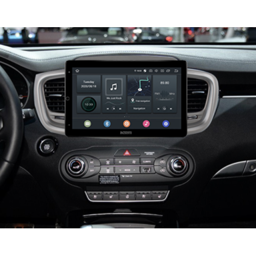 Штатная магнитола CarMedia OL-1738-RL TESLA (вертикально-поворотный экран) для Kia Sorento III Prime 2015-2020 на Android 10.0