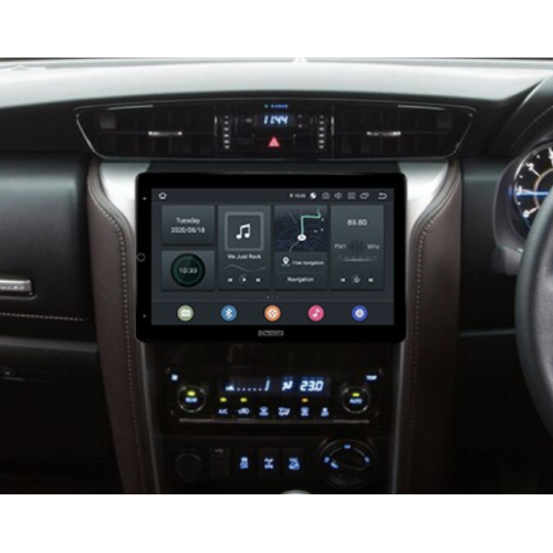 Штатная магнитола CarMedia OL-9699-RL TESLA (вертикально-поворотный экран) для Toyota FORTUNER 2015+ на Android 10.0