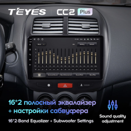 Штатная магнитола Teyes CC2 Plus 6/128 ГБ для Citroen C4 AirCross 2012-2017 на Android 10.0