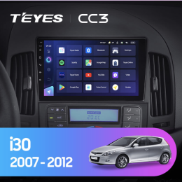 Штатная магнитола Teyes CC3 6/128 ГБ для Hyundai i30 2008-2011 кондиционер на Android 10.0