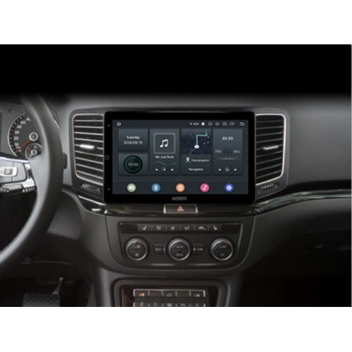 Штатная магнитола CarMedia OL-9915-RL TESLA (вертикально-поворотный экран) для Volkswagen Sharan II 2010-2022 на Android 10.0