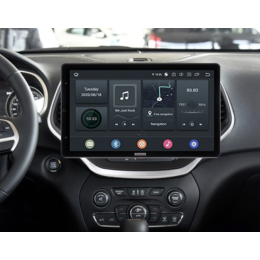 CarMedia OL-1253-RLX TESLA (вертикально-поворотный экран) для Jeep Cherokee IV (WK2) 2013-2017 на Android 10.0