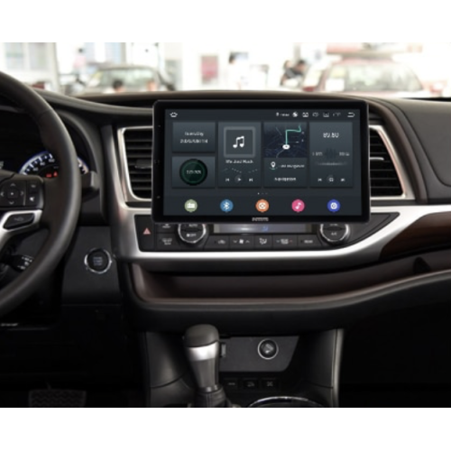 Штатная магнитола CarMedia OL-1601-RLX TESLA (вертикально-поворотный экран) для Toyota Highlander (U50) 2014-2019 на Android 10.0