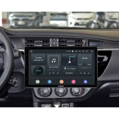 Штатная магнитола CarMedia OL-1603-RLX TESLA (вертикально-поворотный экран) для Toyota Corolla 2012-2016 на Android 10.0