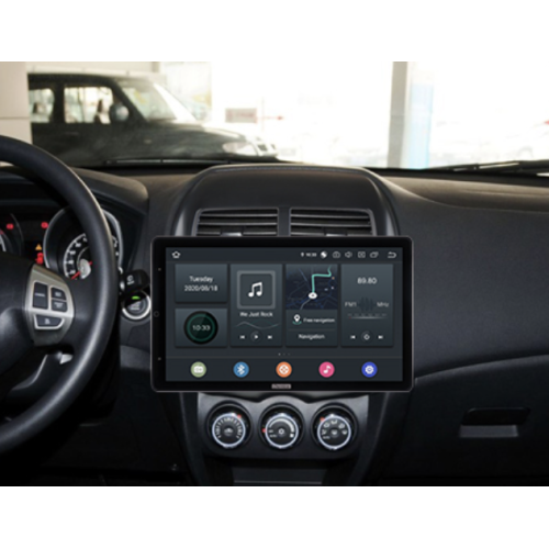 Штатная магнитола CarMedia OL-1631-RLX TESLA (вертикально-поворотный экран) для Peugeot 4008 2012-2018 на Android 10.0
