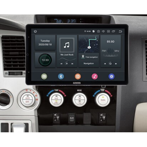 Штатная магнитола CarMedia OL-1688-RLX TESLA (вертикально-поворотный экран) для Toyota Tundra II, Sequoia II 2008-2022 на Android 10.0