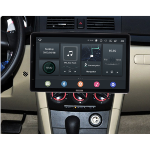Штатная магнитола CarMedia OL-9503-RLX TESLA (вертикально-поворотный экран) для Mazda 3 (BK) 2003-2009 на Android 10.0