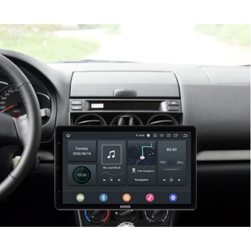 Штатная магнитола CarMedia OL-9505-RLX TESLA (вертикально-поворотный экран) для MAZDA 6 2002-2007 на Android 10.0